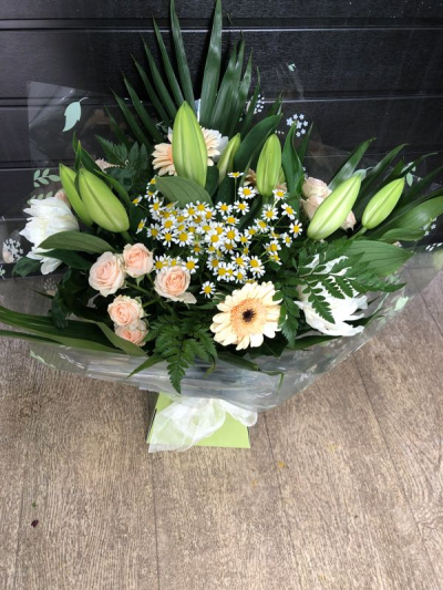 Morning Glory - A beautiful arrangement of soft shaded flowers, thoughtfully arranged in beautiful packaging Ideal for any occasion that calls for a serene and soothing touch